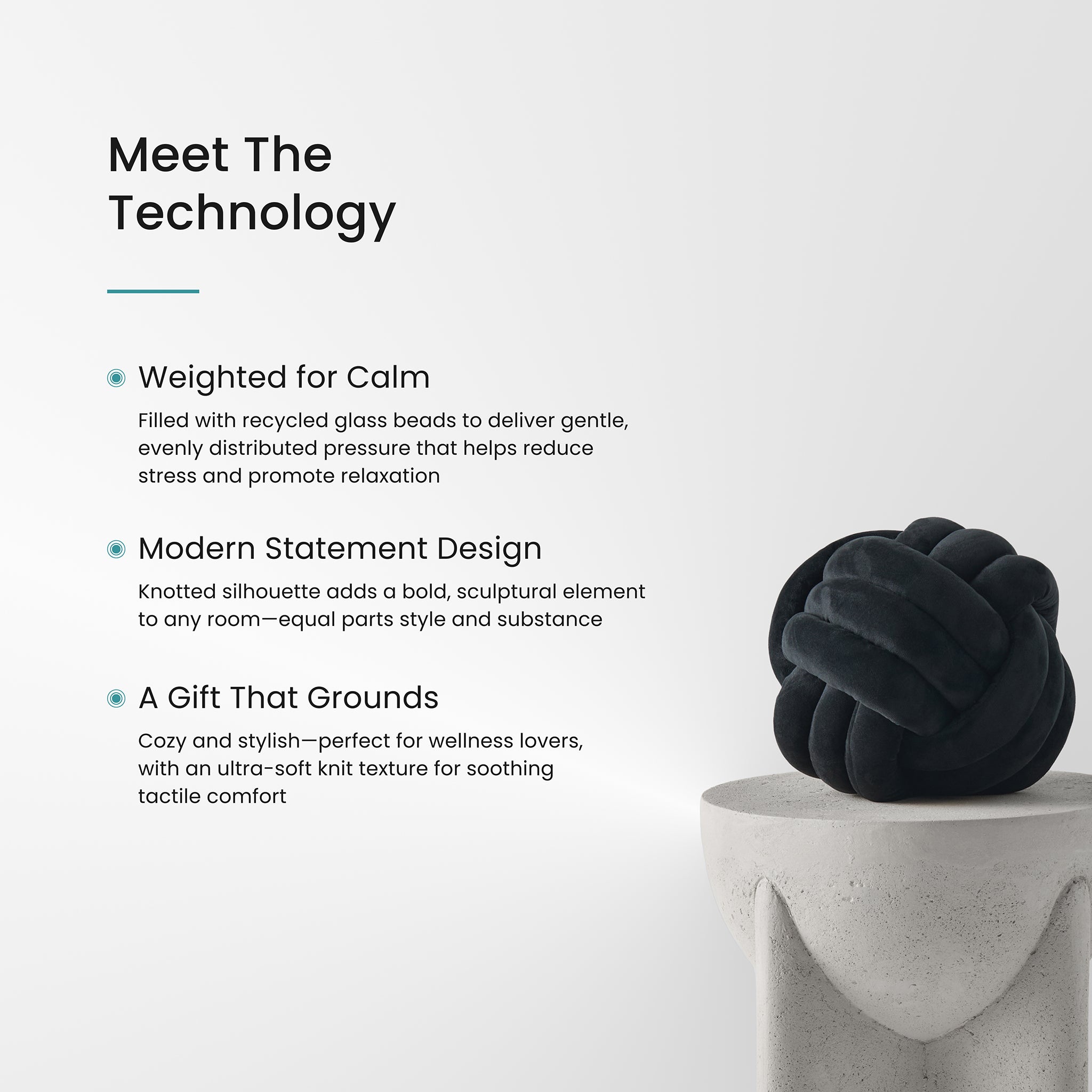Knit Weighted Pillow
