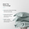 Iced Cooling Bamboo Duvet Cover Set