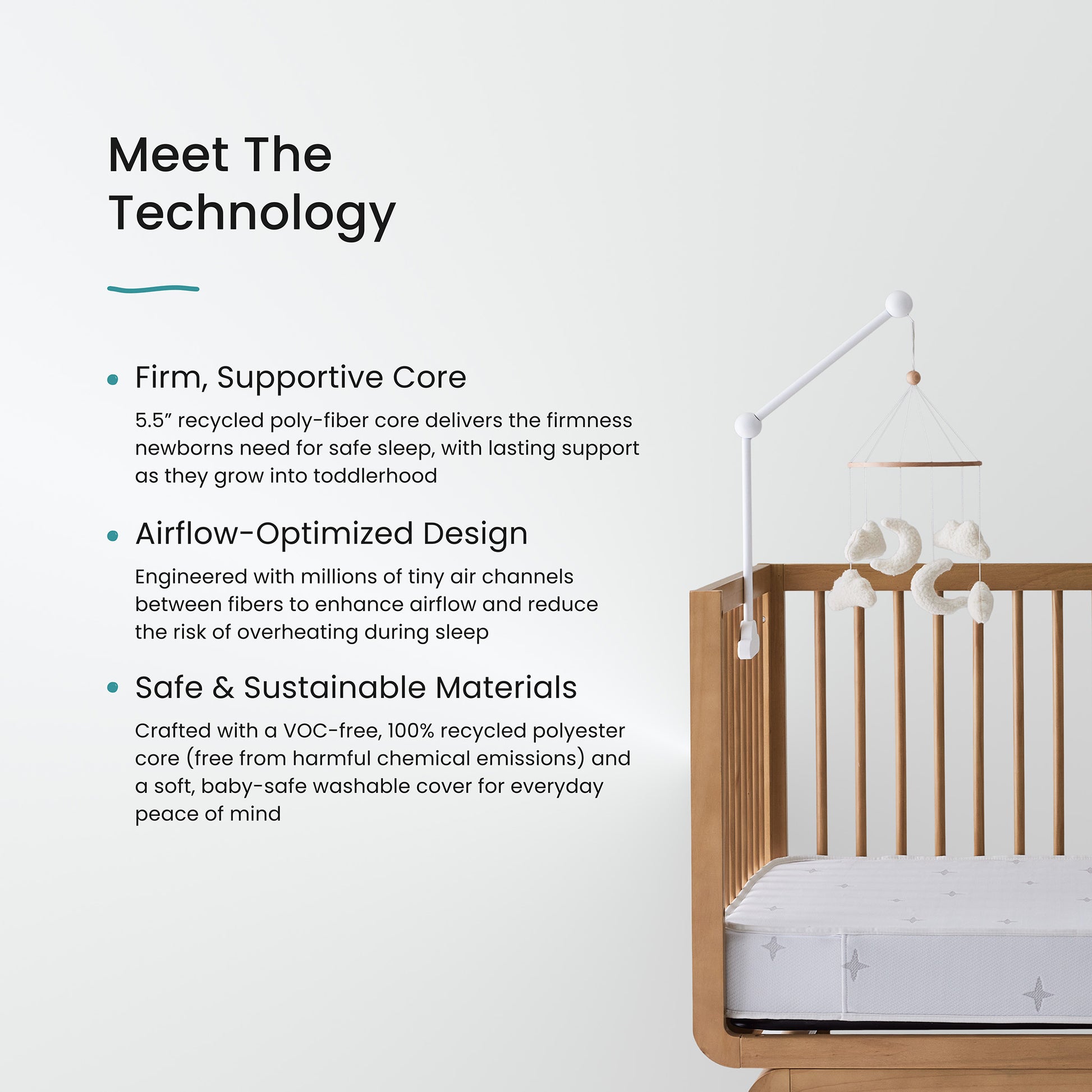 Toddler Crib Mattress: Hush Little Baby Breathable Crib Mattress