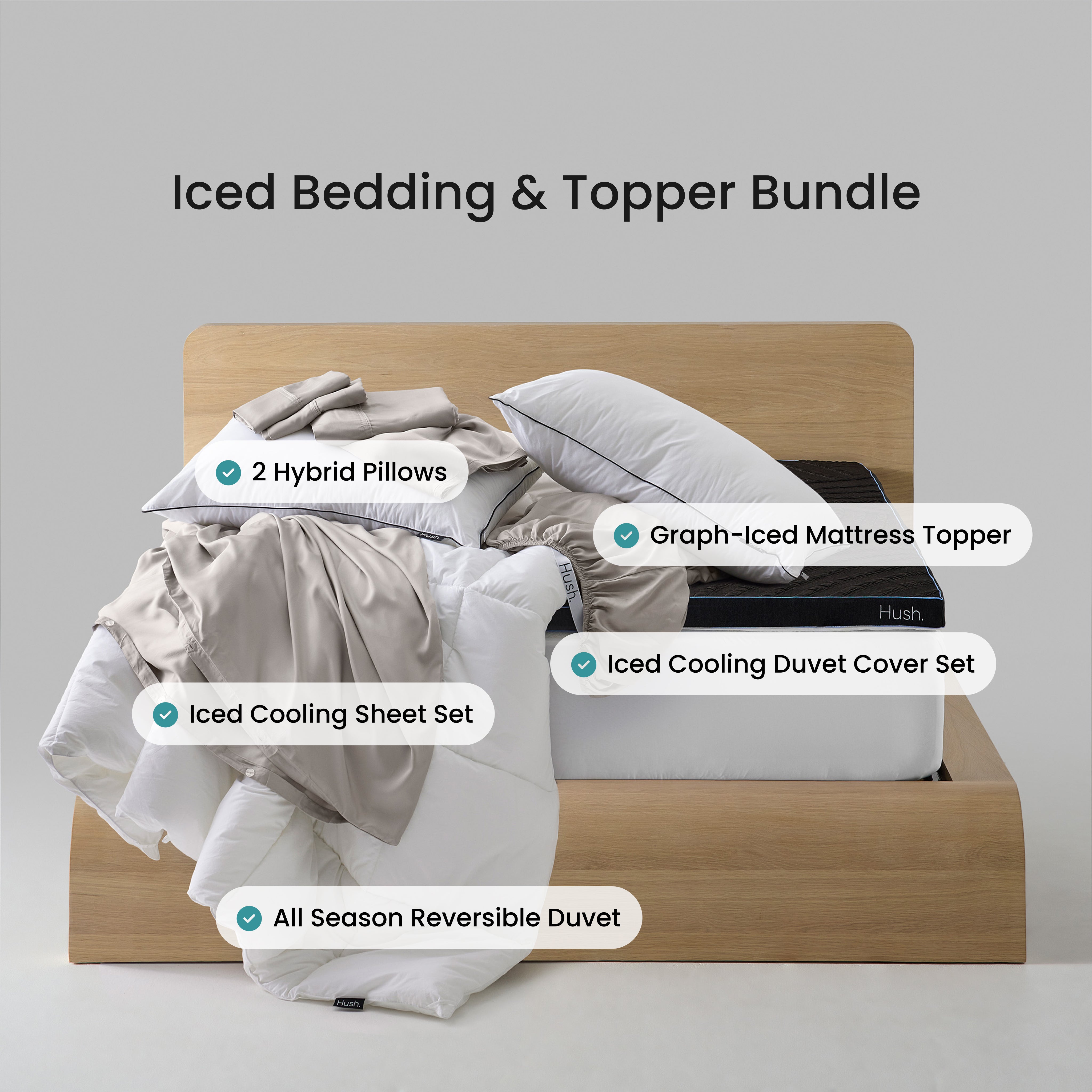 Ensemble de literie et surmatelas Iced