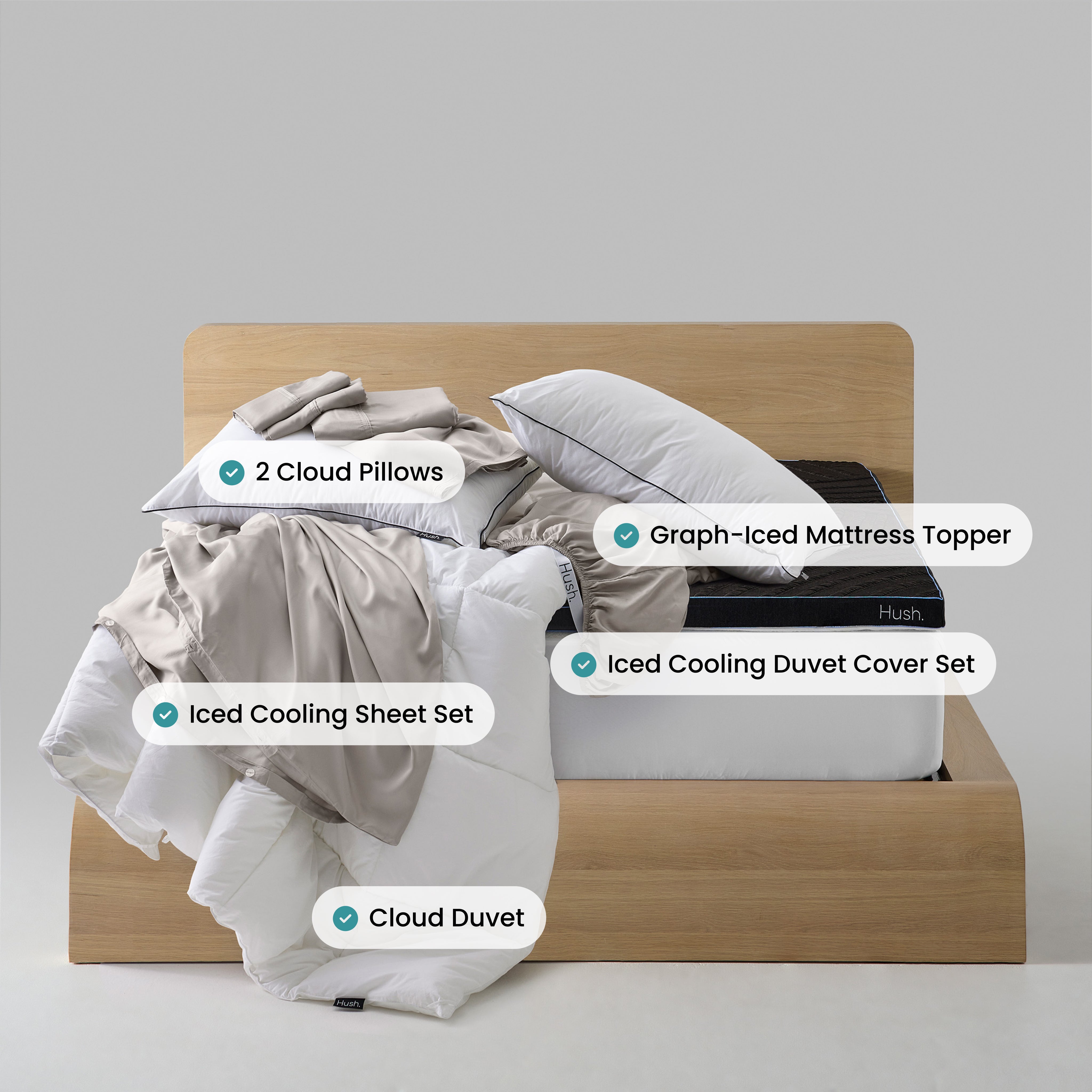 Iced Bedding & Topper Bundle