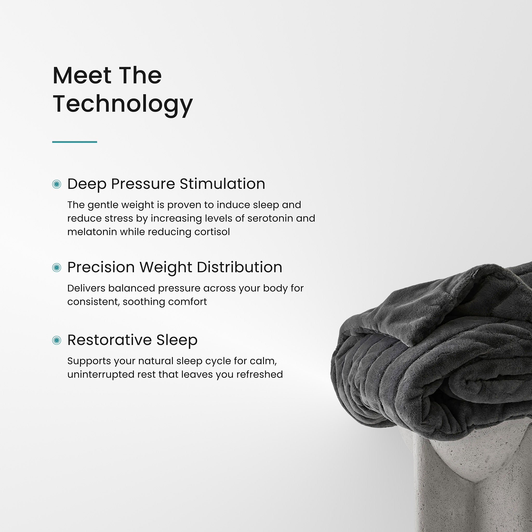 Plush Faux Fur Weighted Blanket