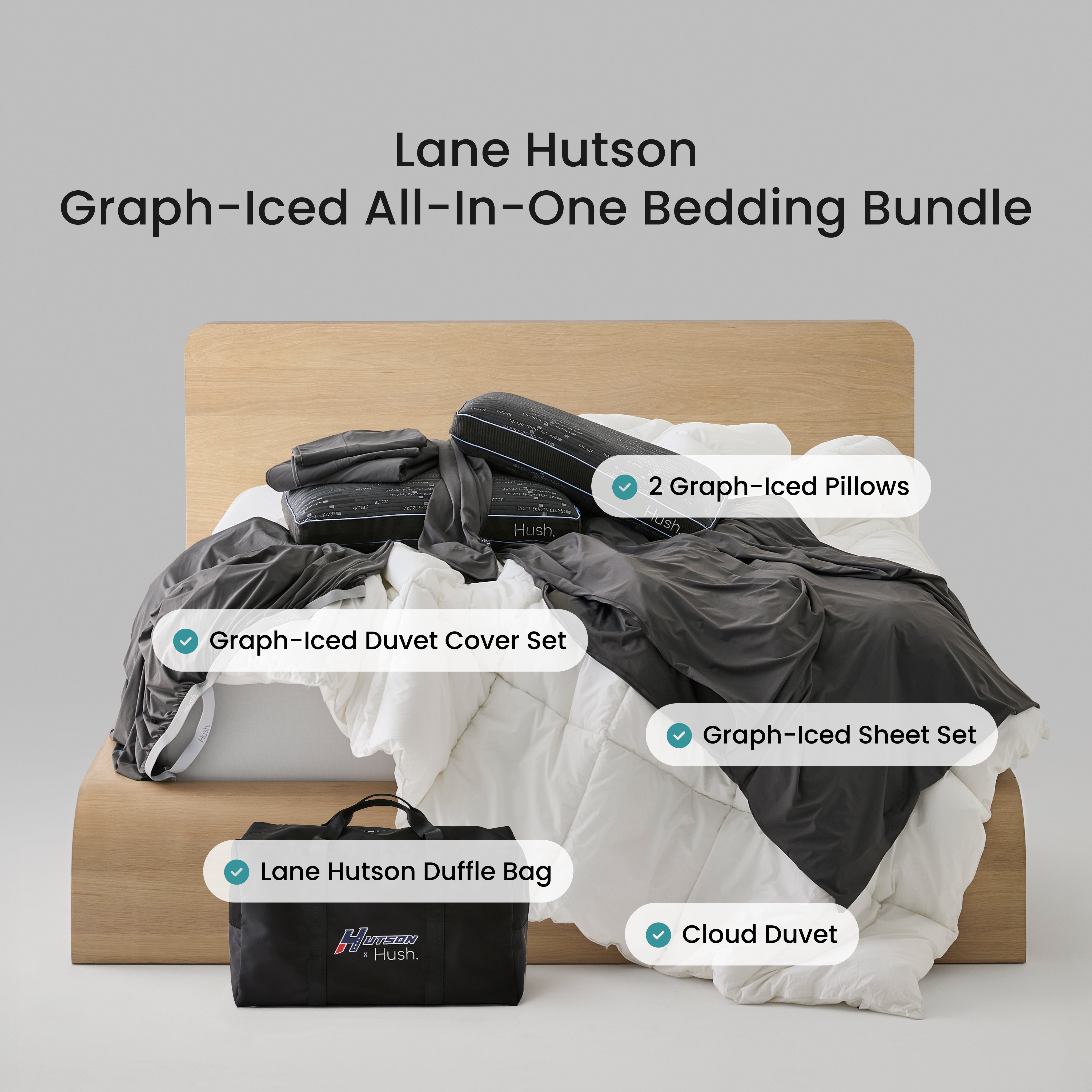 Lane Hutson Graph-Iced All-In-One Bedding Bundle