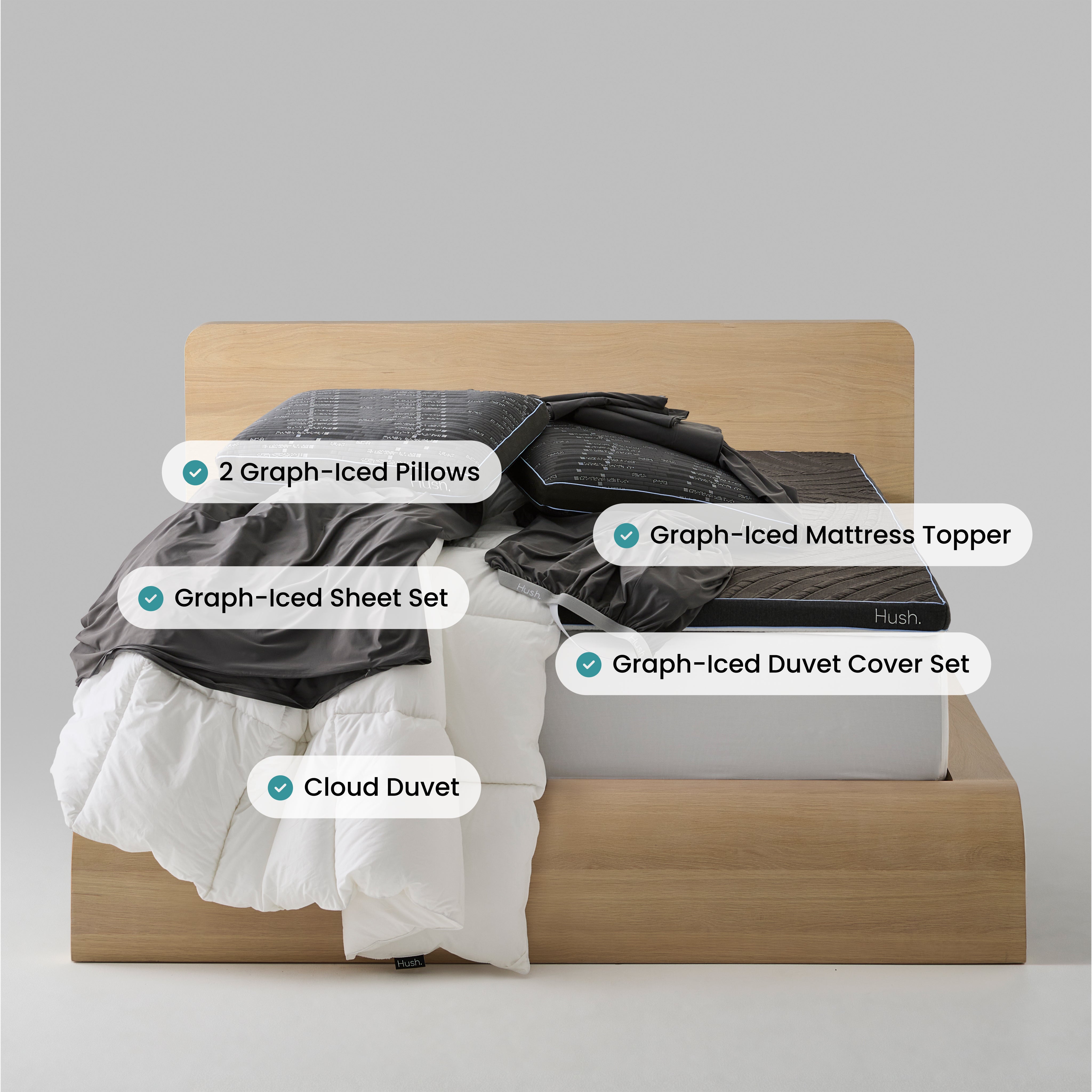 Graph-Iced Bedding & Topper Bundle