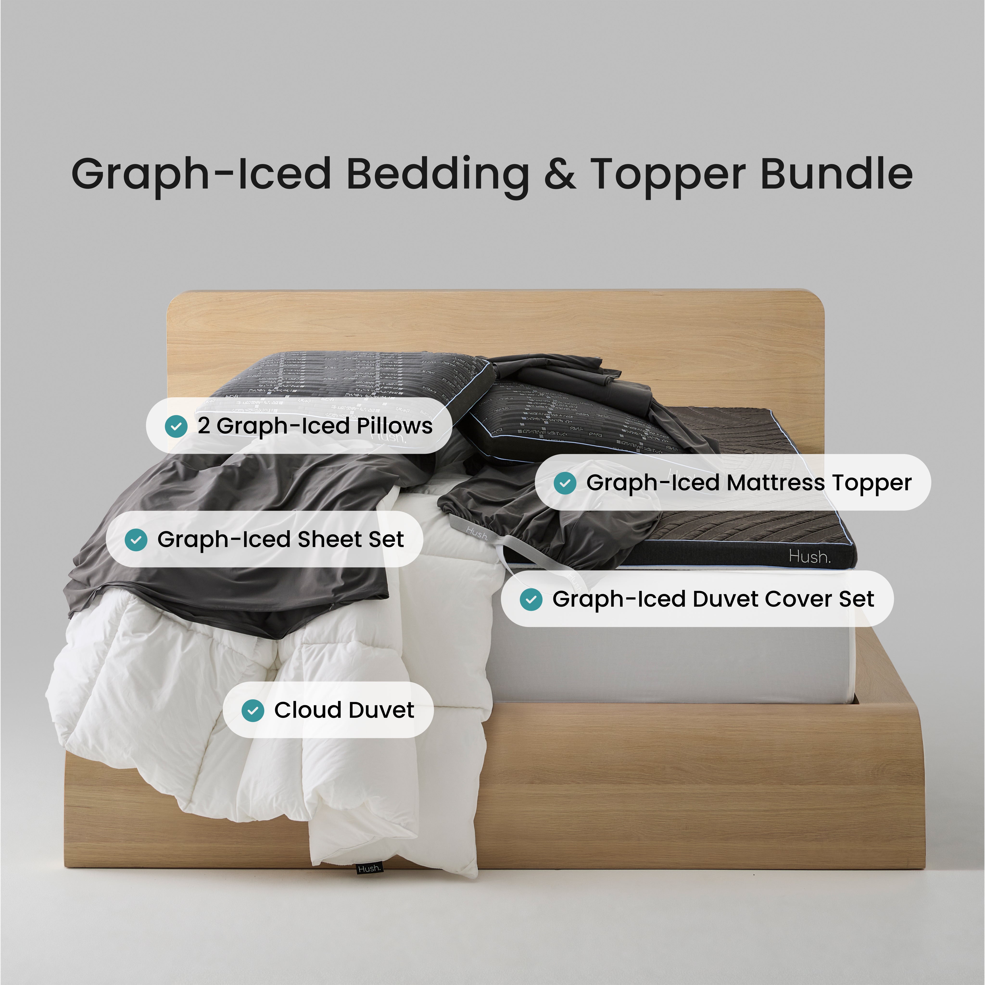 Graph-Iced Bedding & Topper Bundle