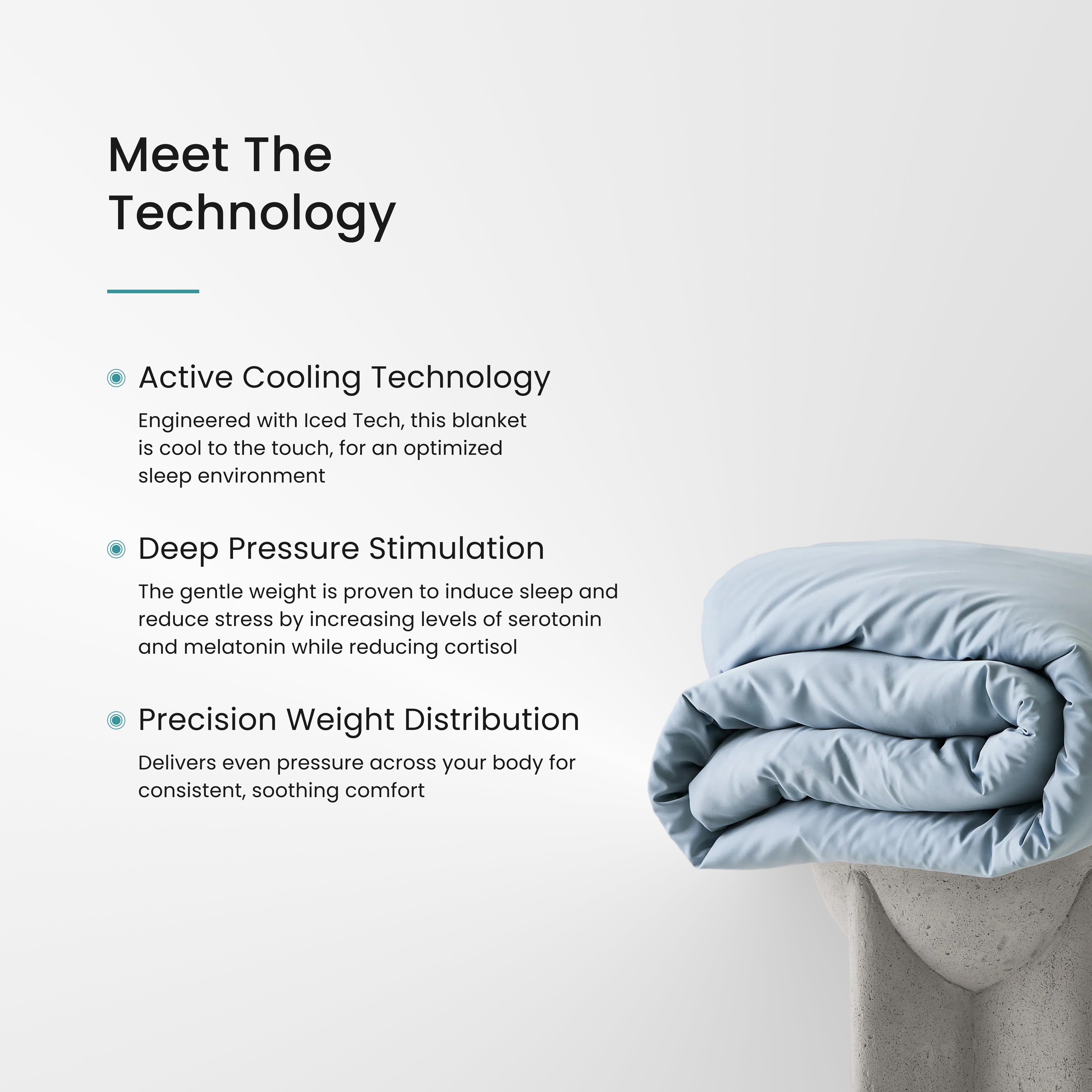 Iced Cooling Bamboo Weighted Blanket