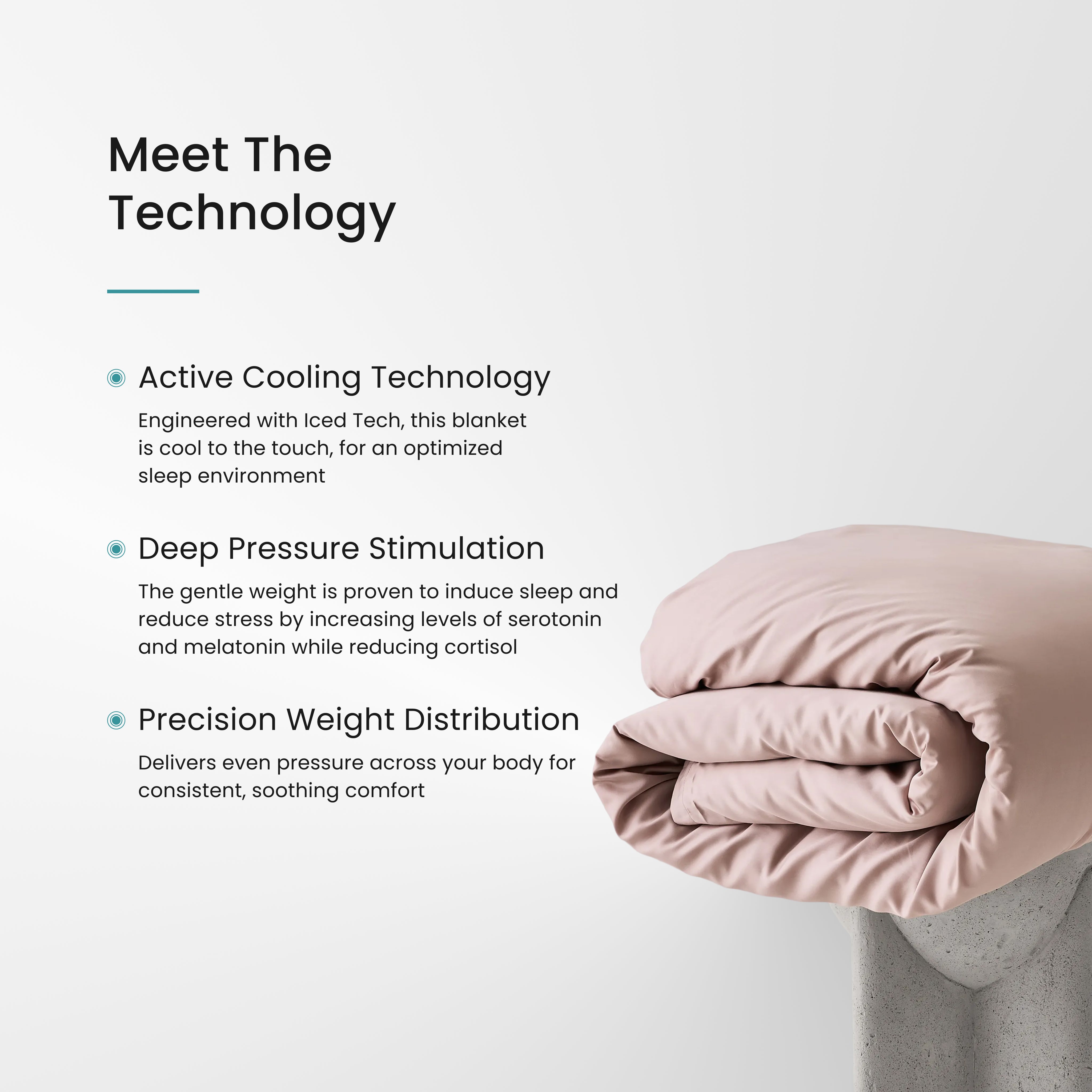 Iced Cooling Bamboo Weighted Blanket