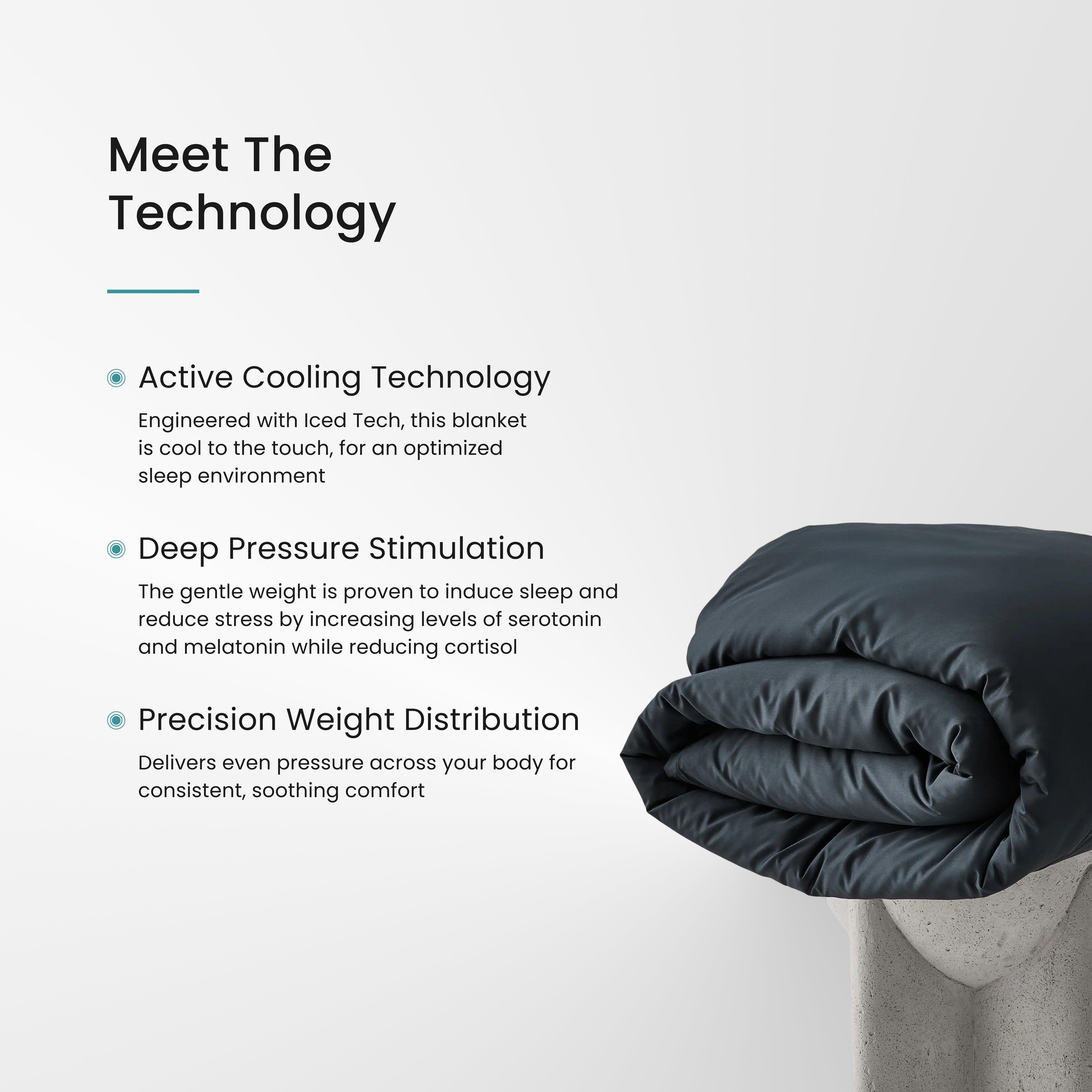 Iced Cooling Bamboo Weighted Blanket