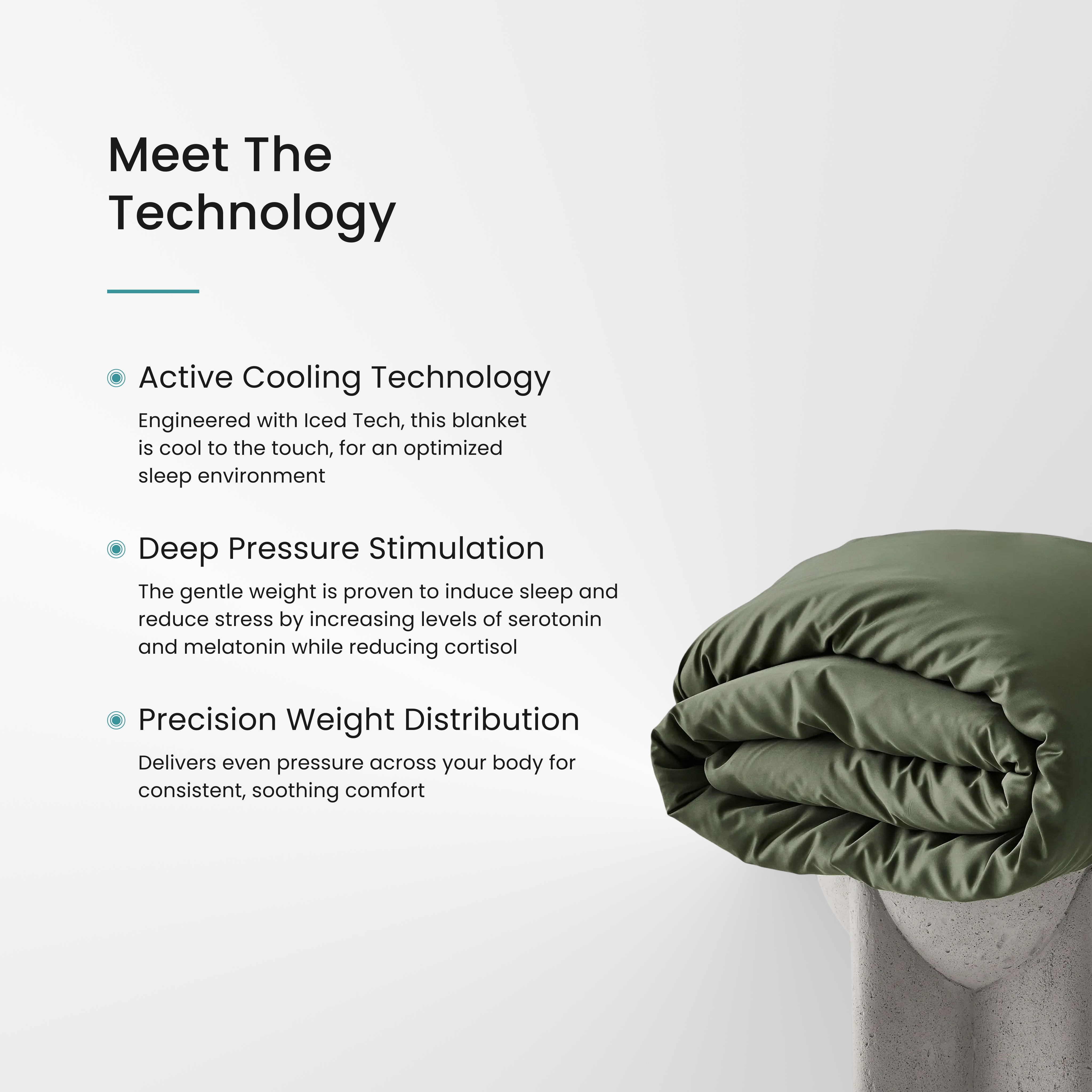 Iced Cooling Bamboo Weighted Blanket