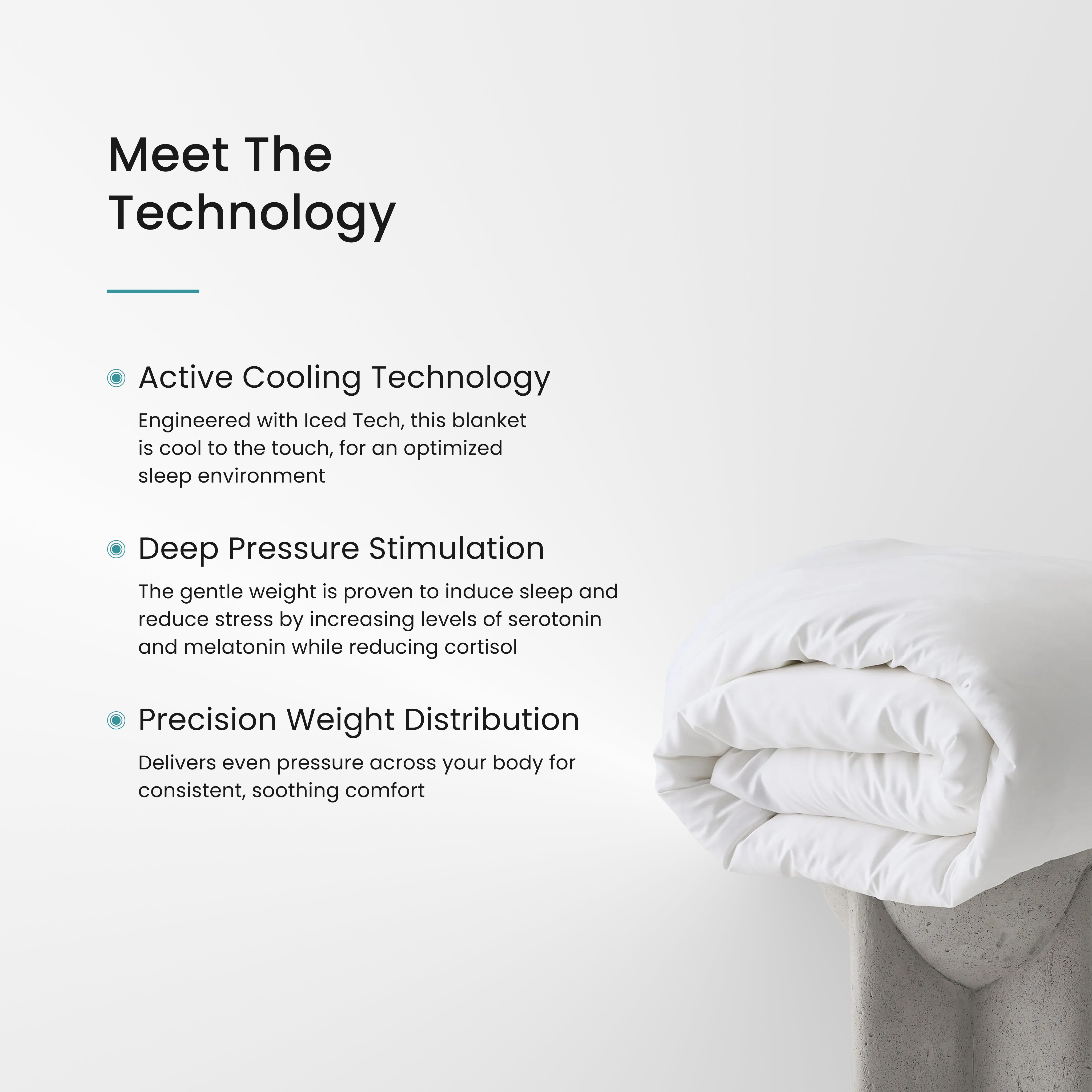 Iced Cooling Bamboo Weighted Blanket