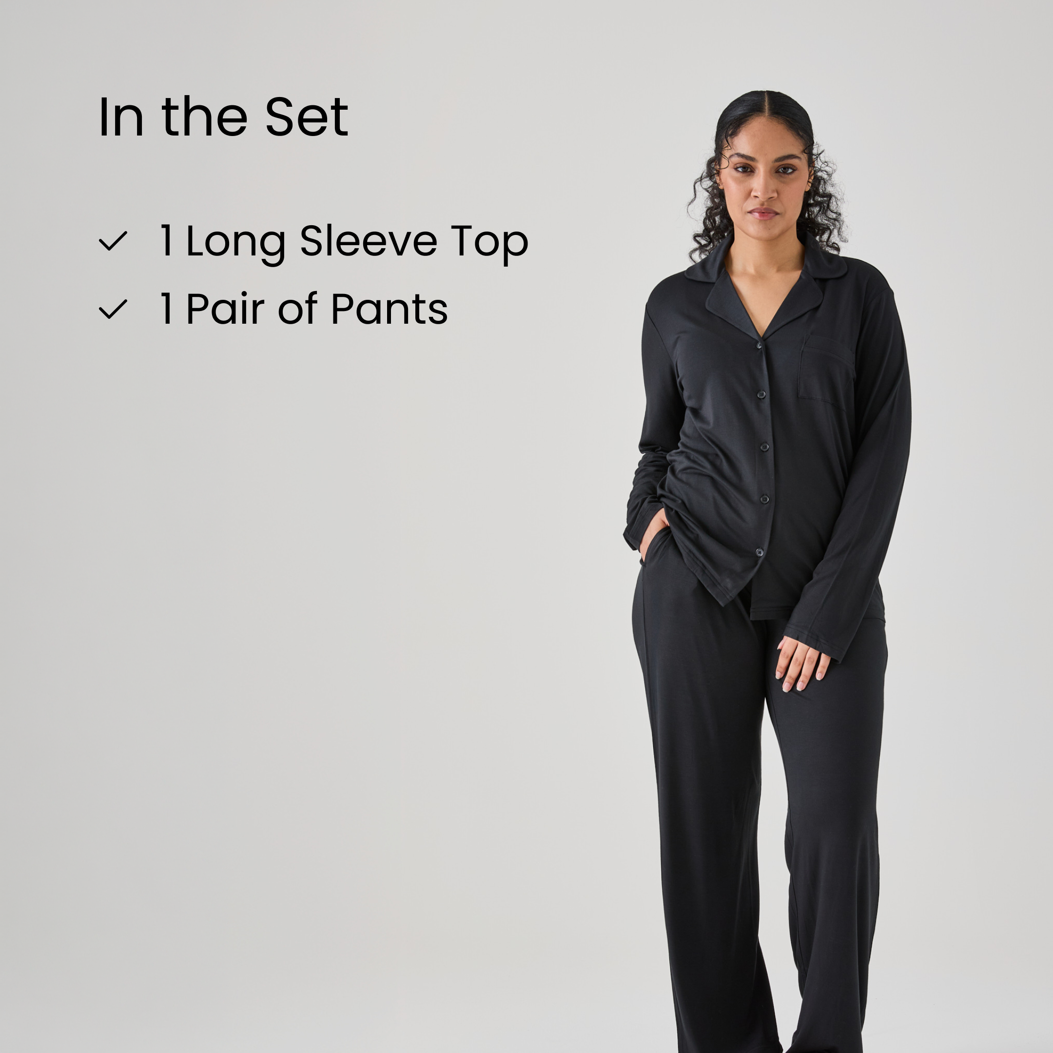 Iced Long PJ Top & Bottom Set