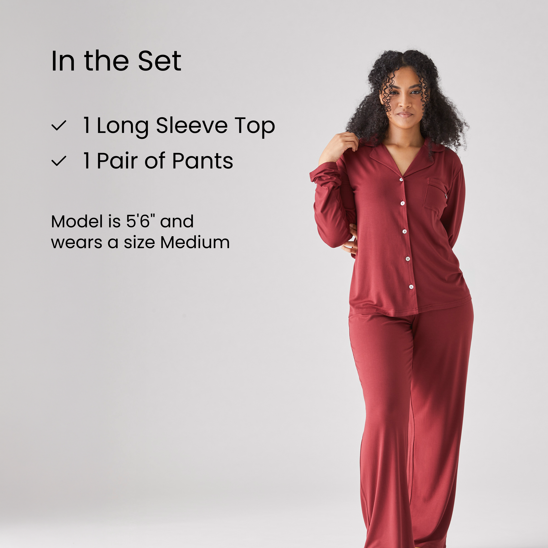 Iced Long PJ Top & Bottom Set