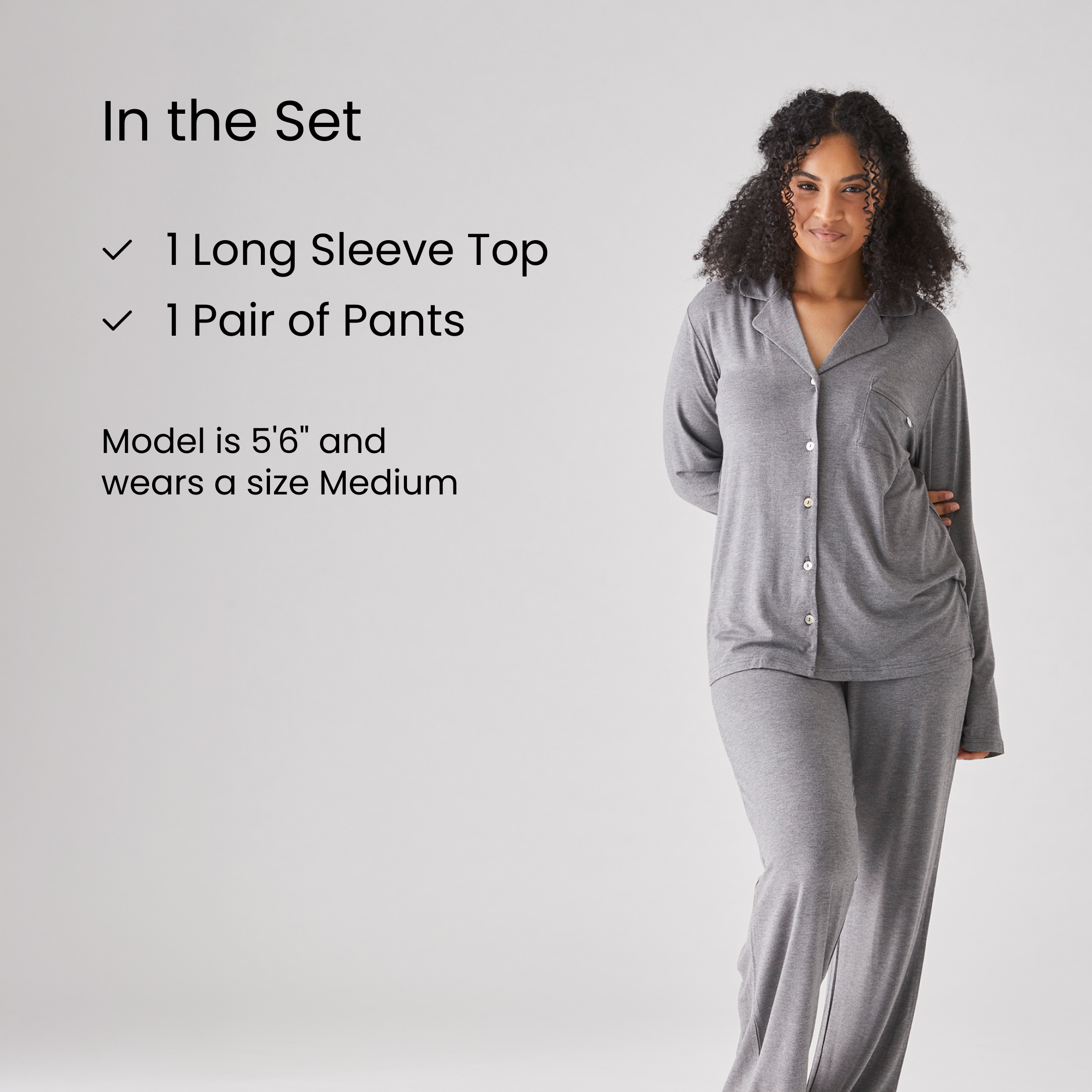 Iced Long PJ Top & Bottom Set