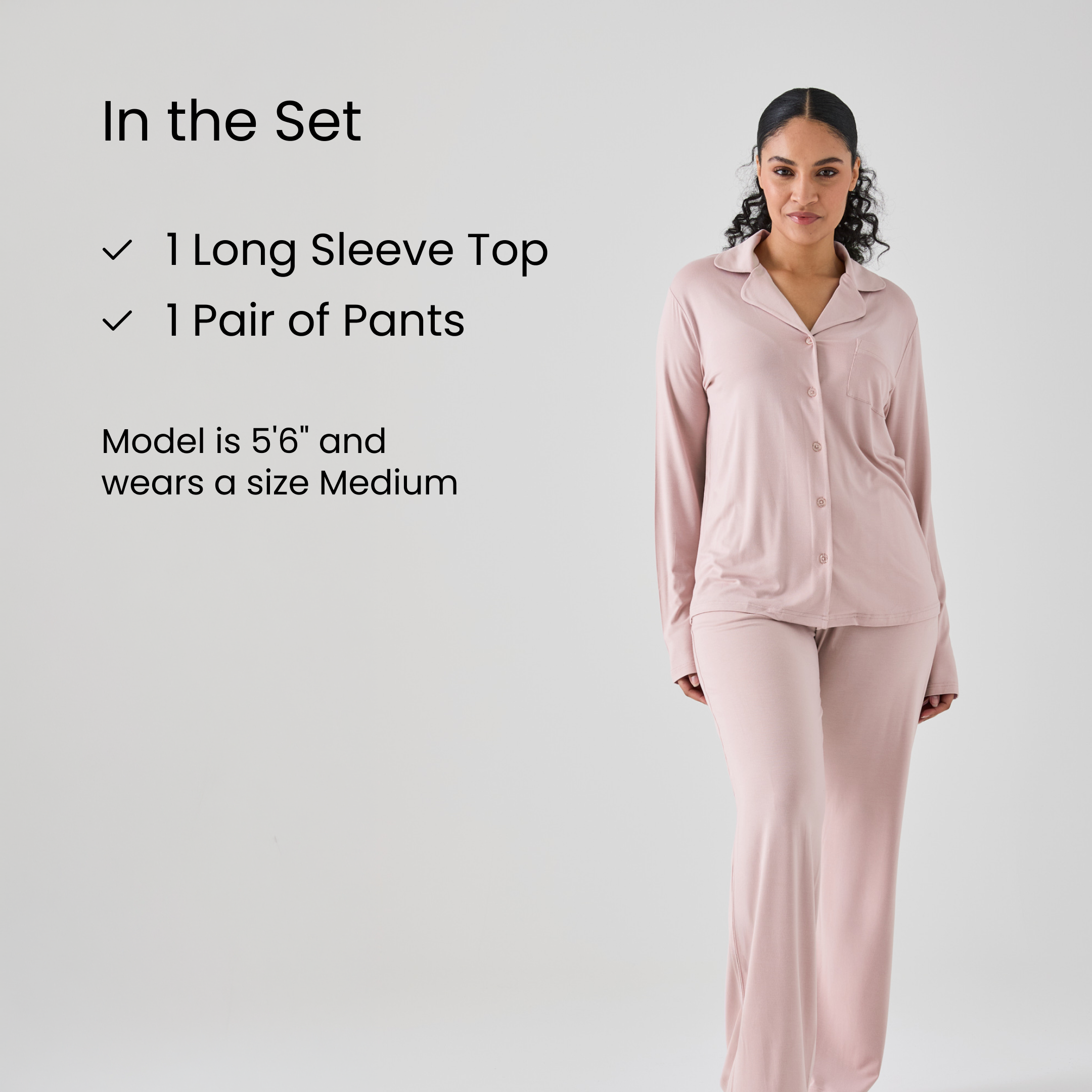 Iced Long PJ Top & Bottom Set