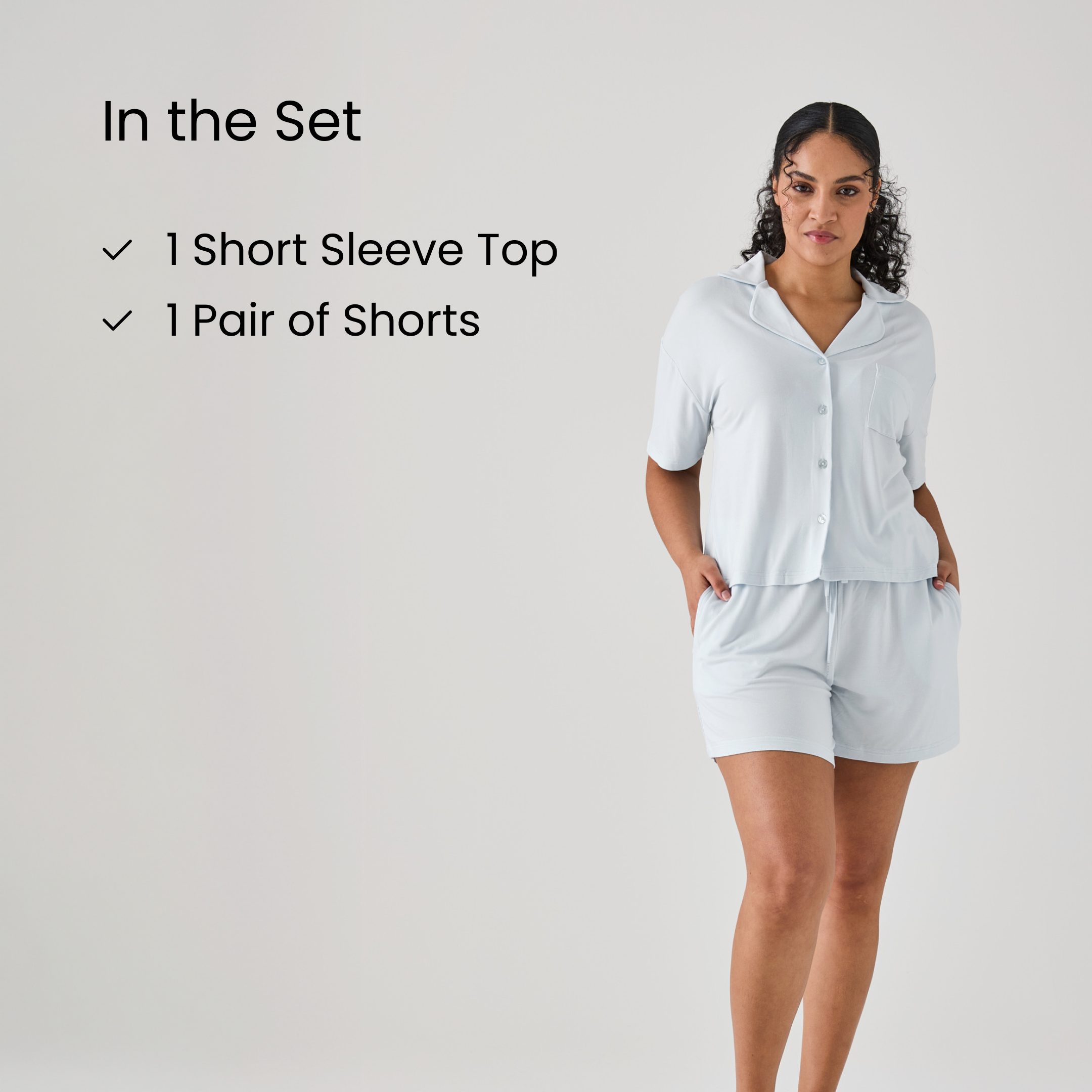 Iced Short PJ Top & Bottom Set