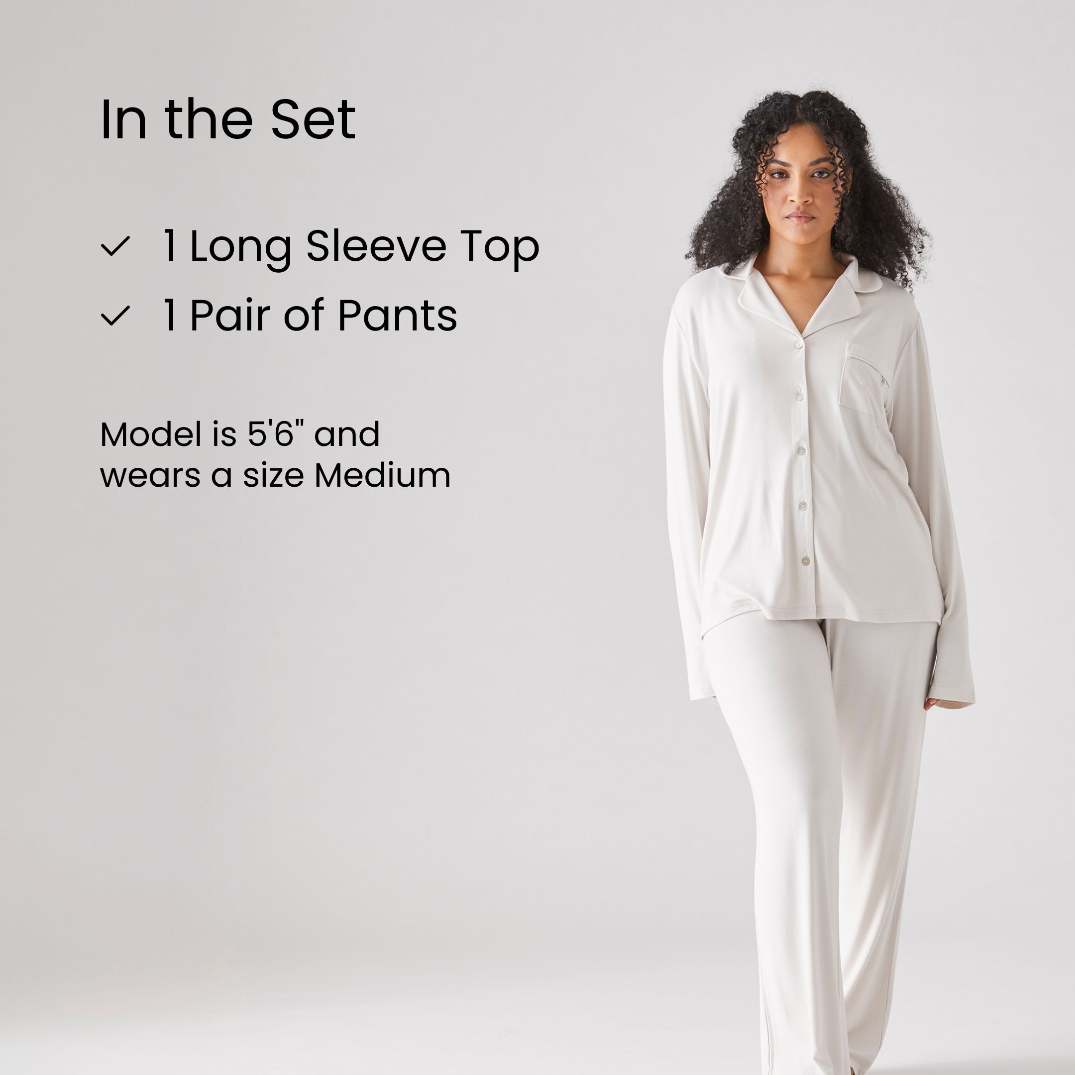 Iced Long PJ Top & Bottom Set