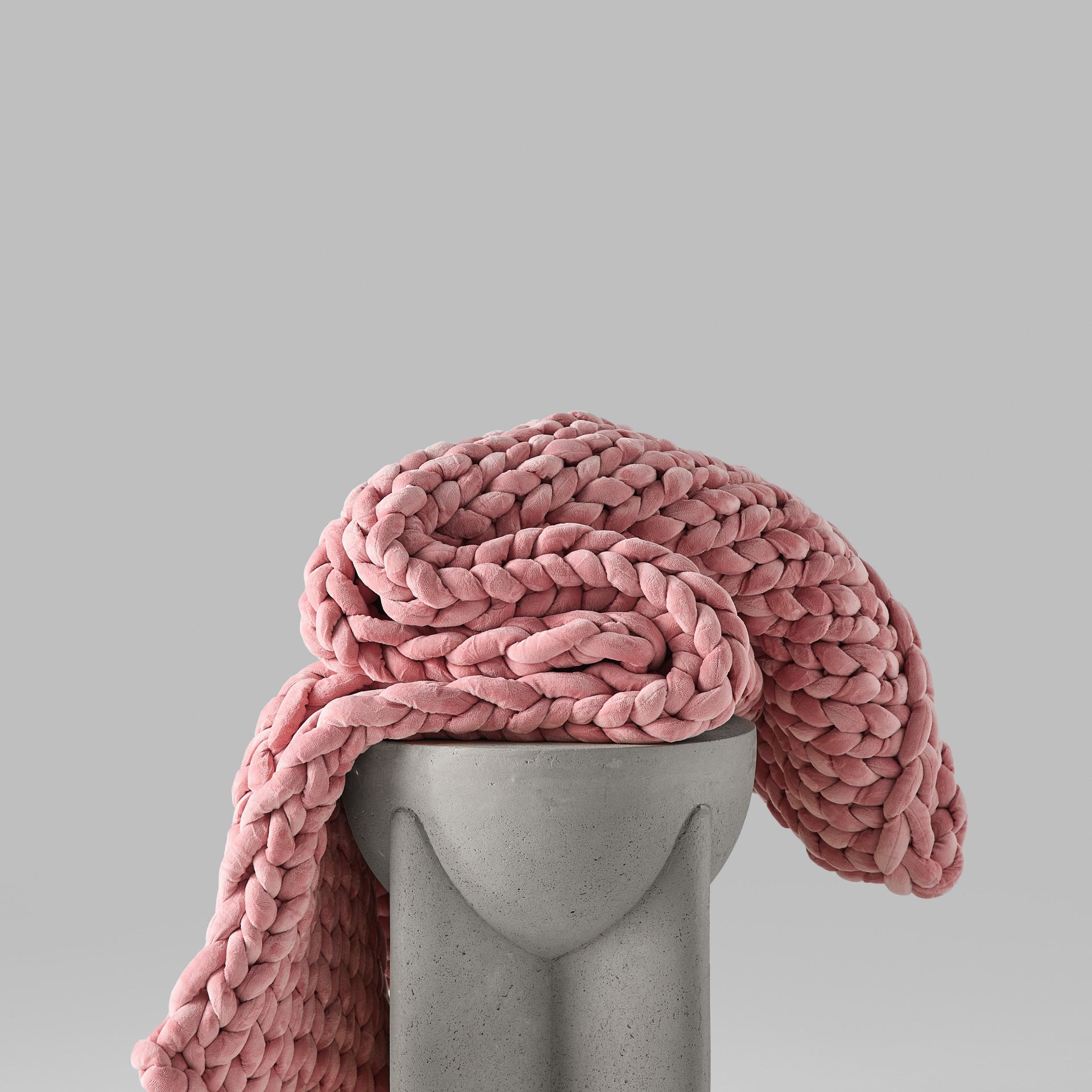 Knit Blanket Weighted Blanket Montreal Pink Big Blankets Pink