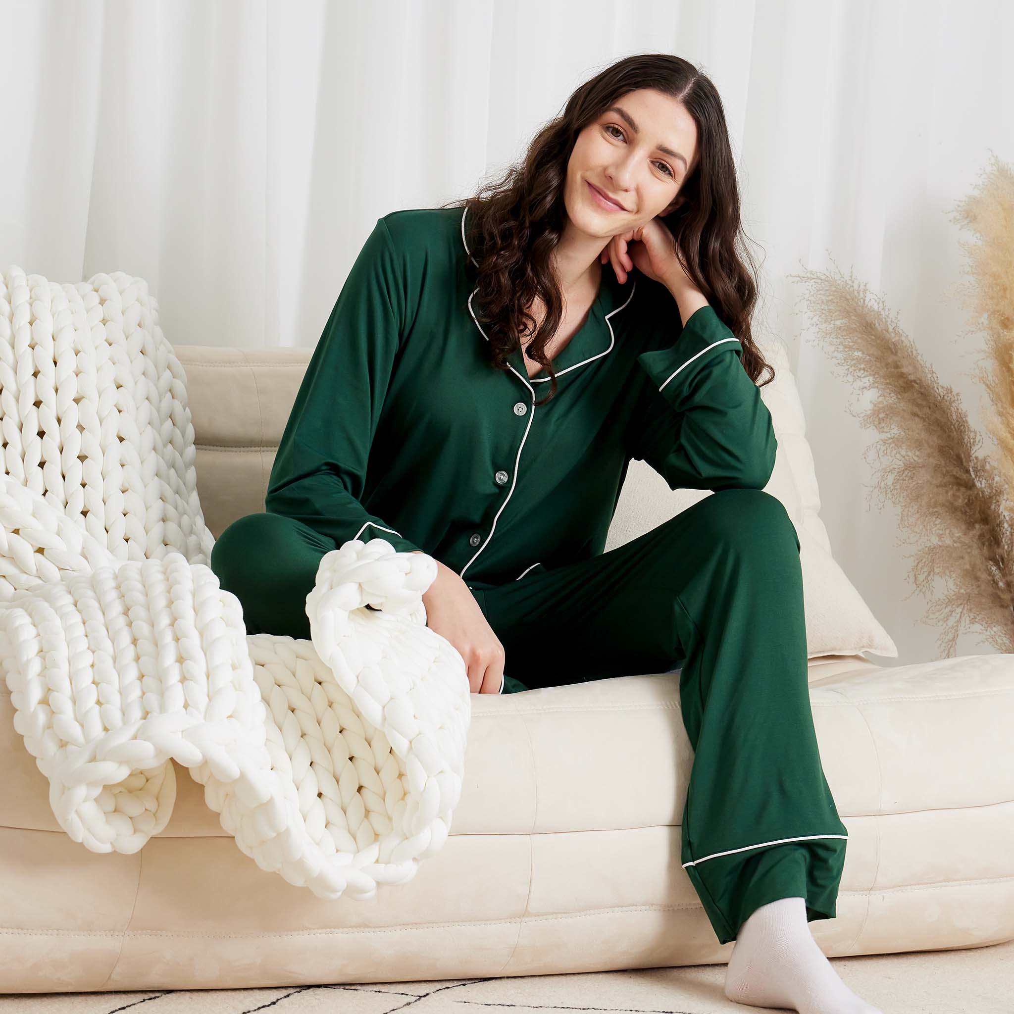 Women's Christmas Pajama's Ultra Soft Bamboo Cotton Blend Pajama